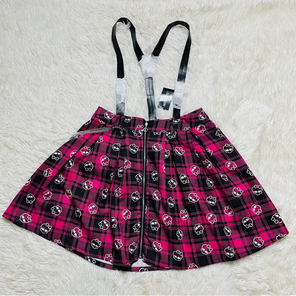Hot Topic Monster High Skull Suspender Skirt